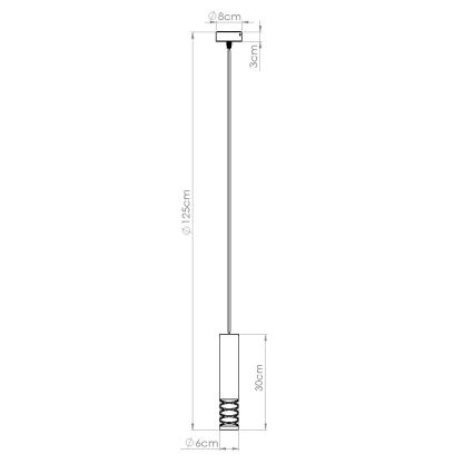 Lühter LAMI 1xGU10/10W/230V valge