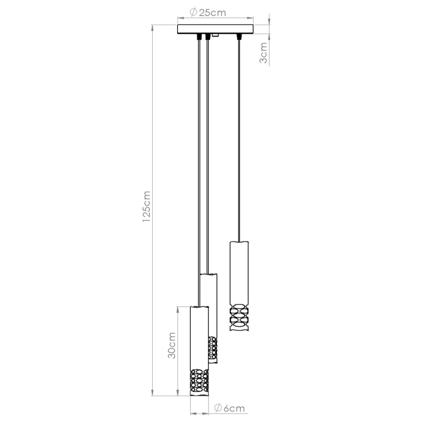 Lühter LIRO 3xGU10/10W/230V valge