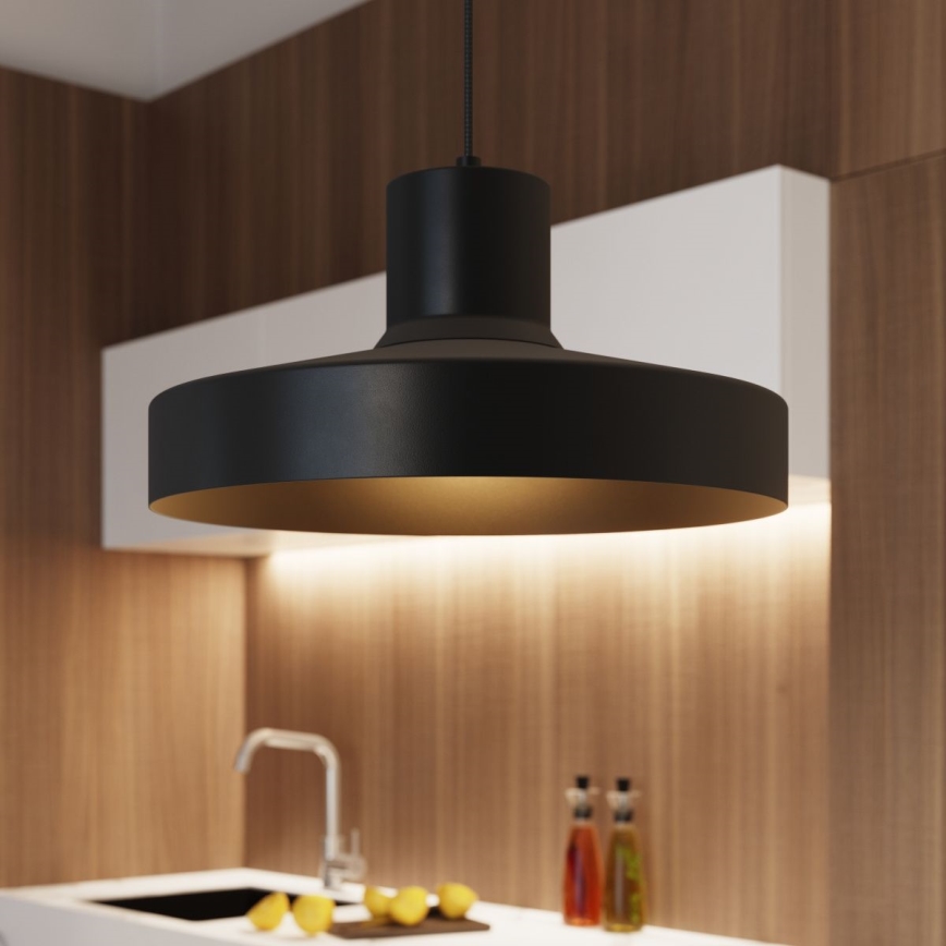 Lühter BILO 1xE27/15W/230V d. 35 cm must
