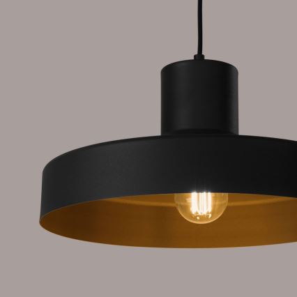 Lühter BILO 1xE27/15W/230V d. 35 cm must