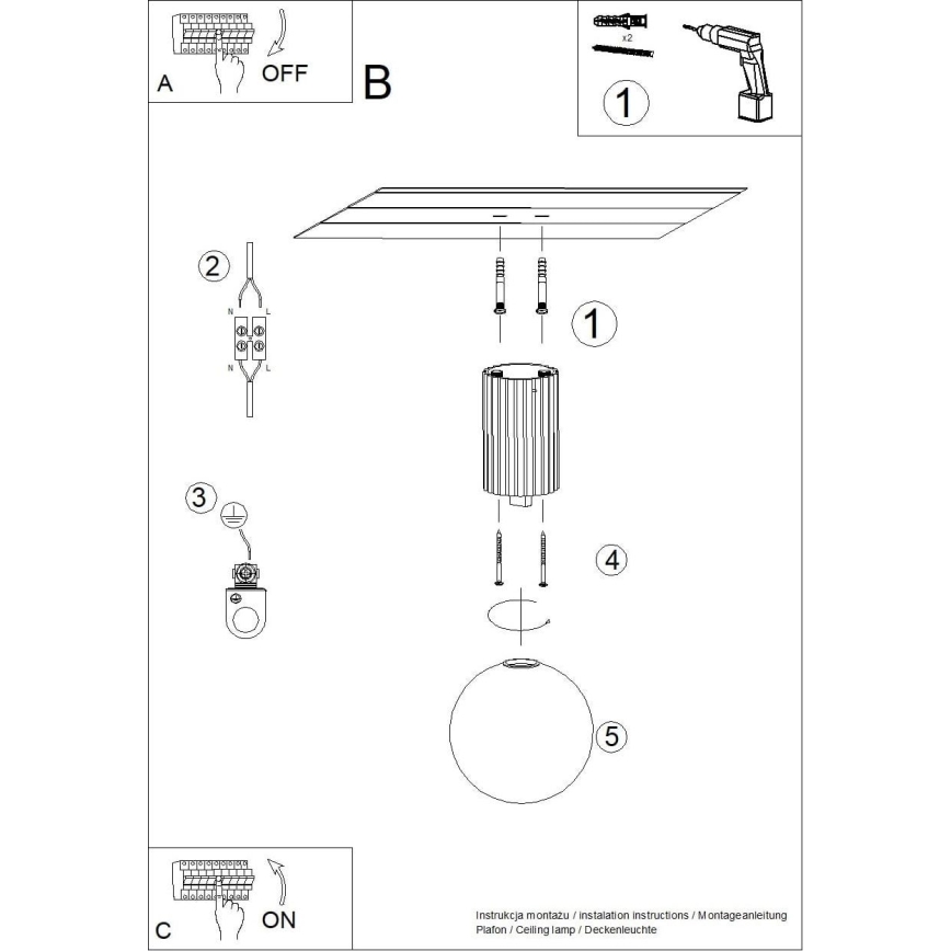 Laevalgusti vannituppa HALO 1xG9/8W/230V d. 12 cm IP44 valge