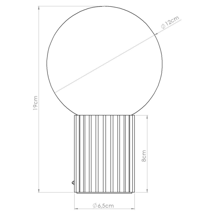Laualamp HALO 1xG9/8W/230V d. 12 cm valge