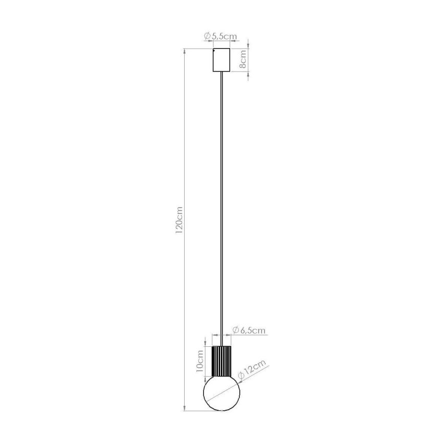 Lühter HALO 1xG9/8W/230V d. 12 cm must
