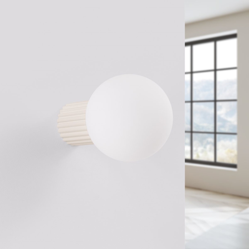 Seinavalgusti vannituppa HALO 1xG9/8W/230V d. 12 cm IP44 kreemikas
