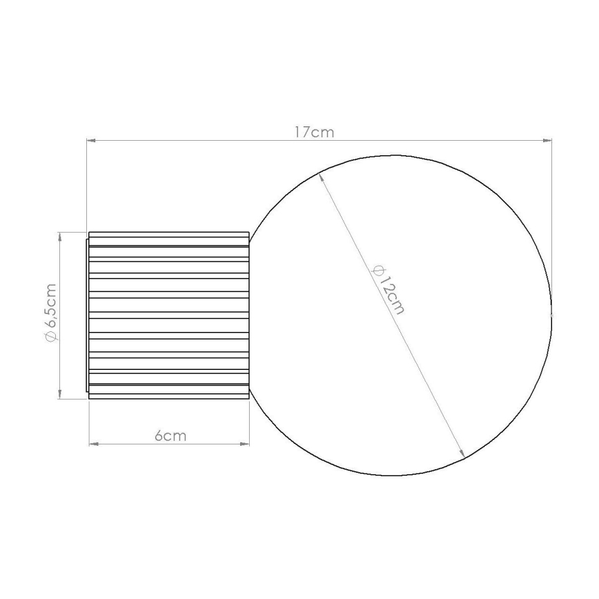 Seinavalgusti vannituppa HALO 1xG9/8W/230V d. 12 cm IP44 kreemikas