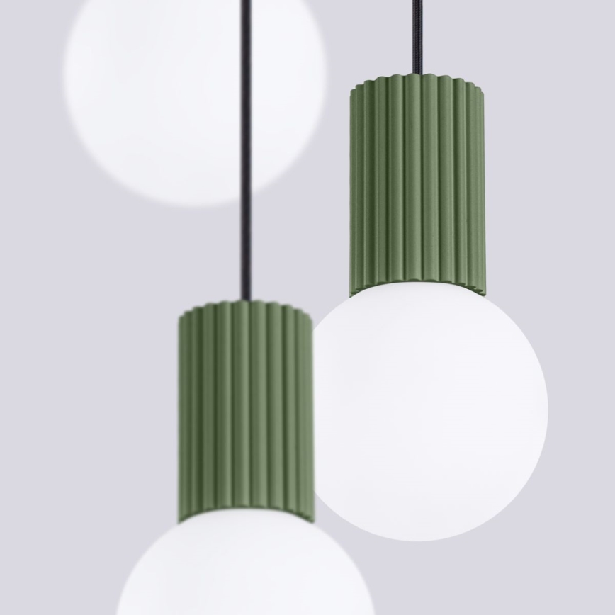 Lühter HALO 3xG9/8W/230V d. 25 cm roheline