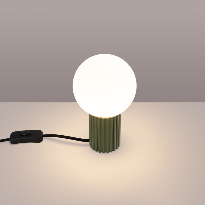 Laualamp HALO 1xG9/8W/230V d. 12 cm roheline