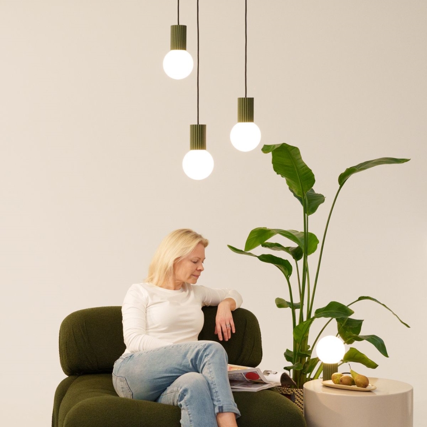 Laualamp HALO 1xG9/8W/230V d. 12 cm roheline
