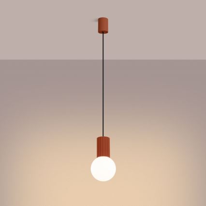 Lühter HALO 1xG9/8W/230V d. 12 cm oranž