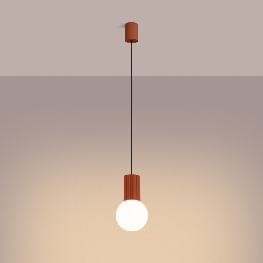 Lühter HALO 1xG9/8W/230V d. 12 cm oranž