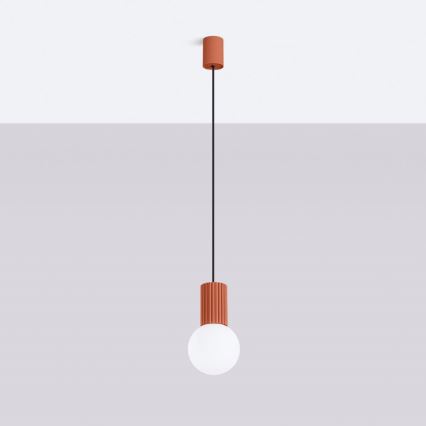 Lühter HALO 1xG9/8W/230V d. 12 cm oranž