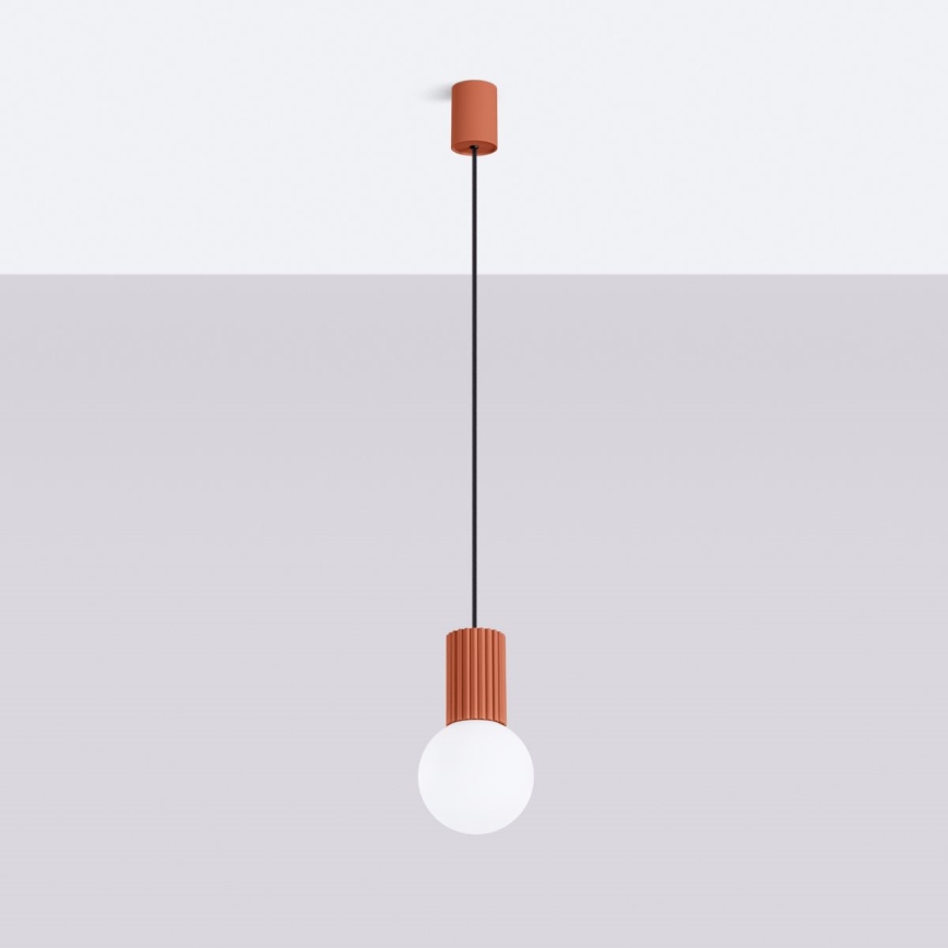 Lühter HALO 1xG9/8W/230V d. 12 cm oranž