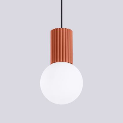 Lühter HALO 1xG9/8W/230V d. 12 cm oranž