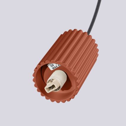 Lühter HALO 1xG9/8W/230V d. 12 cm oranž