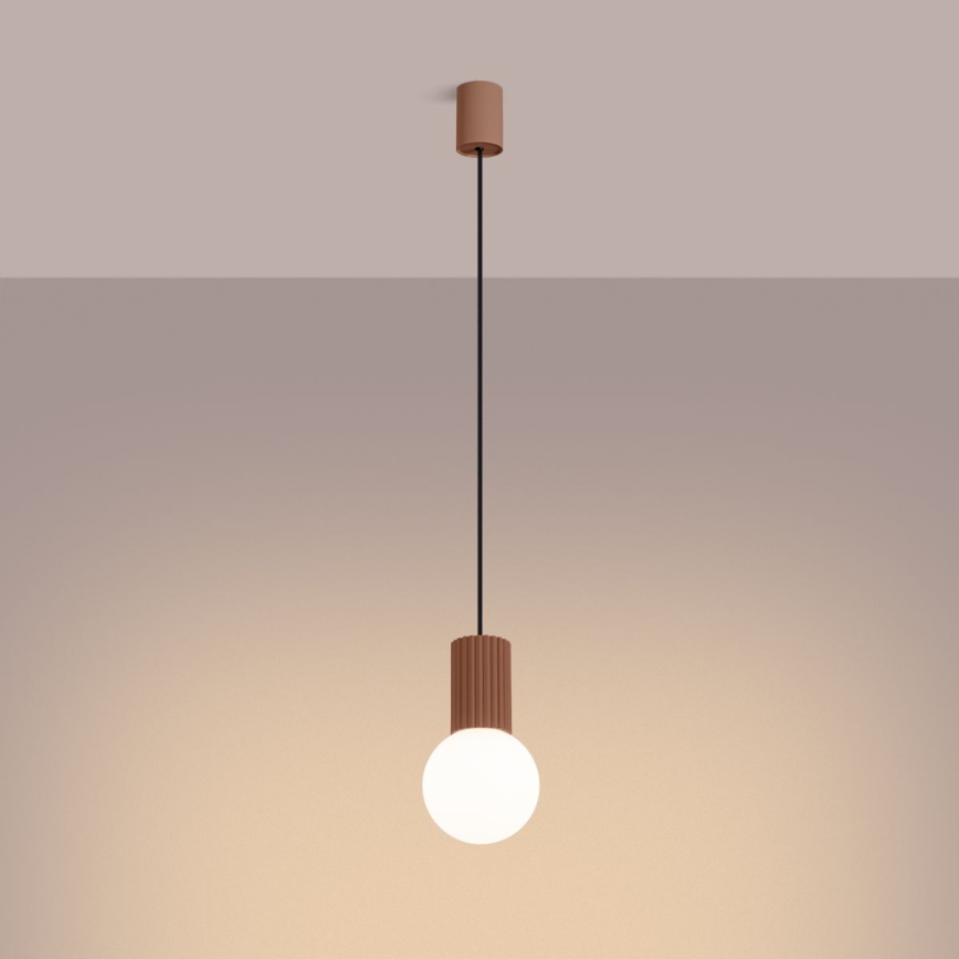 Lühter HALO 1xG9/8W/230V d. 12 cm pruun