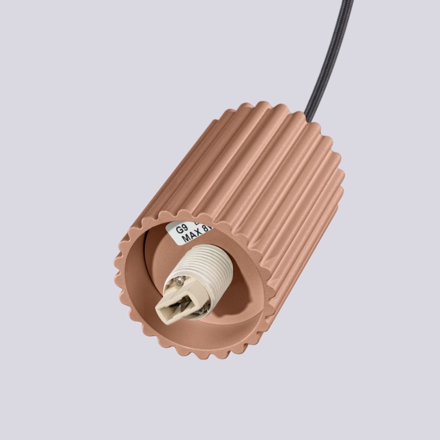 Lühter HALO 1xG9/8W/230V d. 12 cm pruun