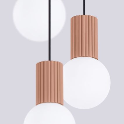 Lühter HALO 3xG9/8W/230V d. 25 cm pruun