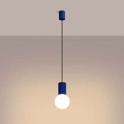 Lühter HALO 1xG9/8W/230V d. 12 cm sinine