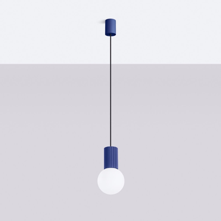 Lühter HALO 1xG9/8W/230V d. 12 cm sinine