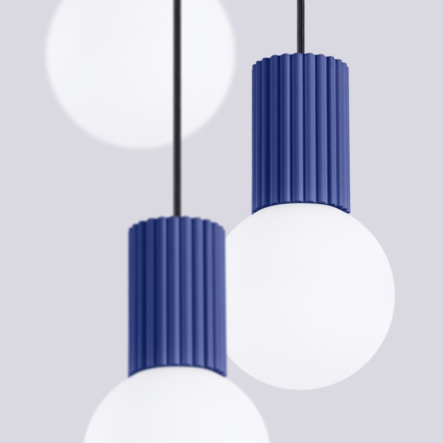 Lühter HALO 3xG9/8W/230V d. 25 cm sinine