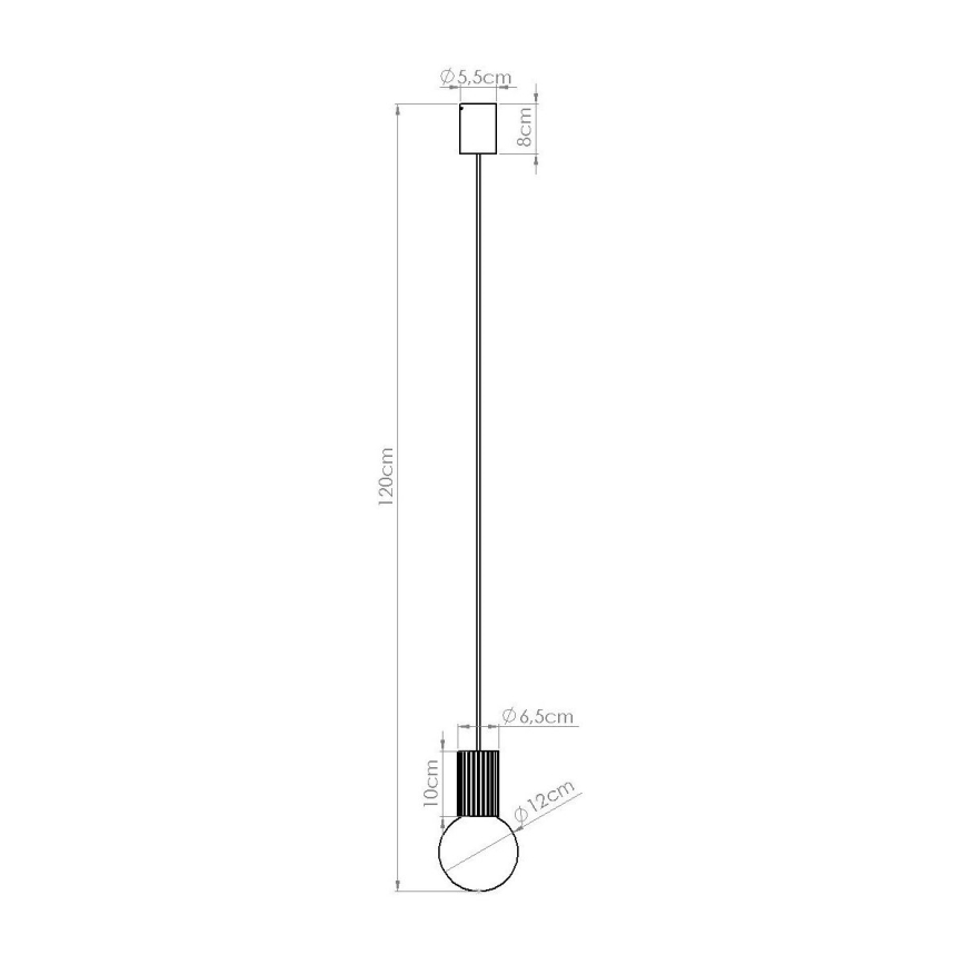 Lühter HALO 1xG9/8W/230V d. 12 cm beež