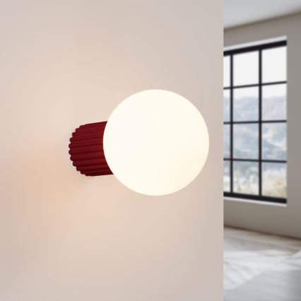 Seinavalgusti vannituppa HALO 1xG9/8W/230V d. 12 cm IP44 punane