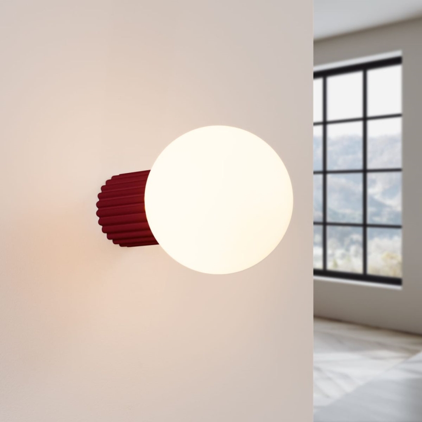 Seinavalgusti vannituppa HALO 1xG9/8W/230V d. 12 cm IP44 punane