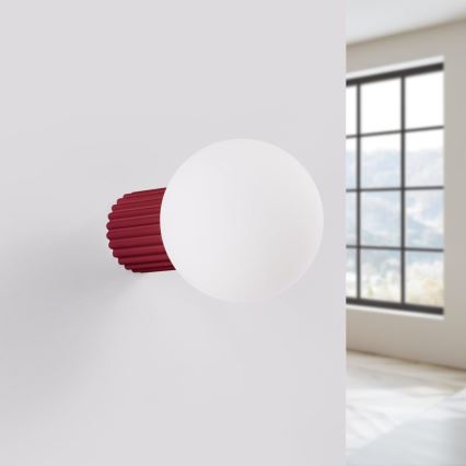 Seinavalgusti vannituppa HALO 1xG9/8W/230V d. 12 cm IP44 punane