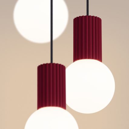 Lühter HALO 3xG9/8W/230V d. 25 cm punane