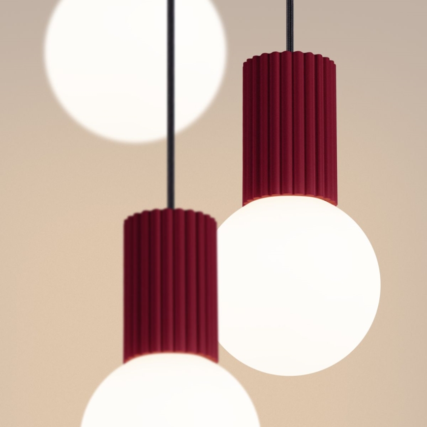 Lühter HALO 3xG9/8W/230V d. 25 cm punane