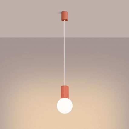 Lühter HALO 1xG9/8W/230V d. 12 cm roosa