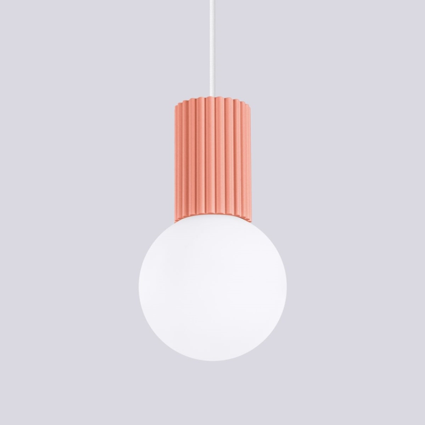 Lühter HALO 1xG9/8W/230V d. 12 cm roosa