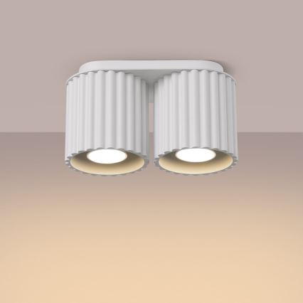 Suunatav laelamp AURA 2xGU10/10W/230V valge