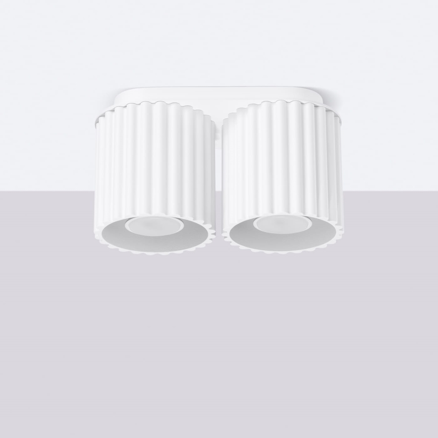 Suunatav laelamp AURA 2xGU10/10W/230V valge