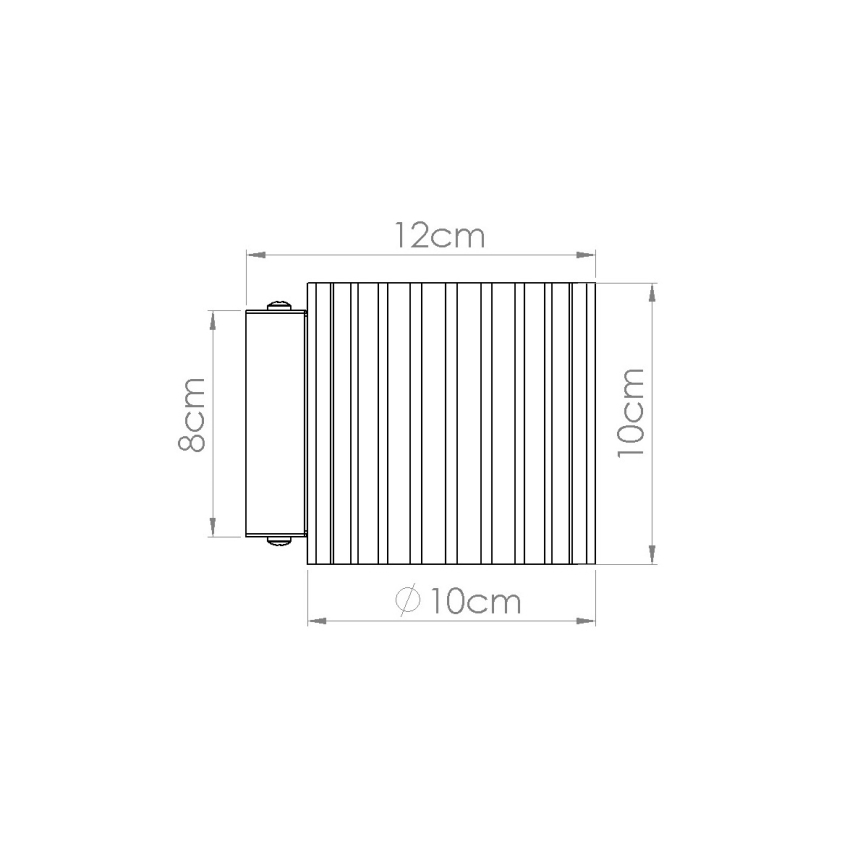 Seinavalgusti AURA 1xG9/10W/230V valge
