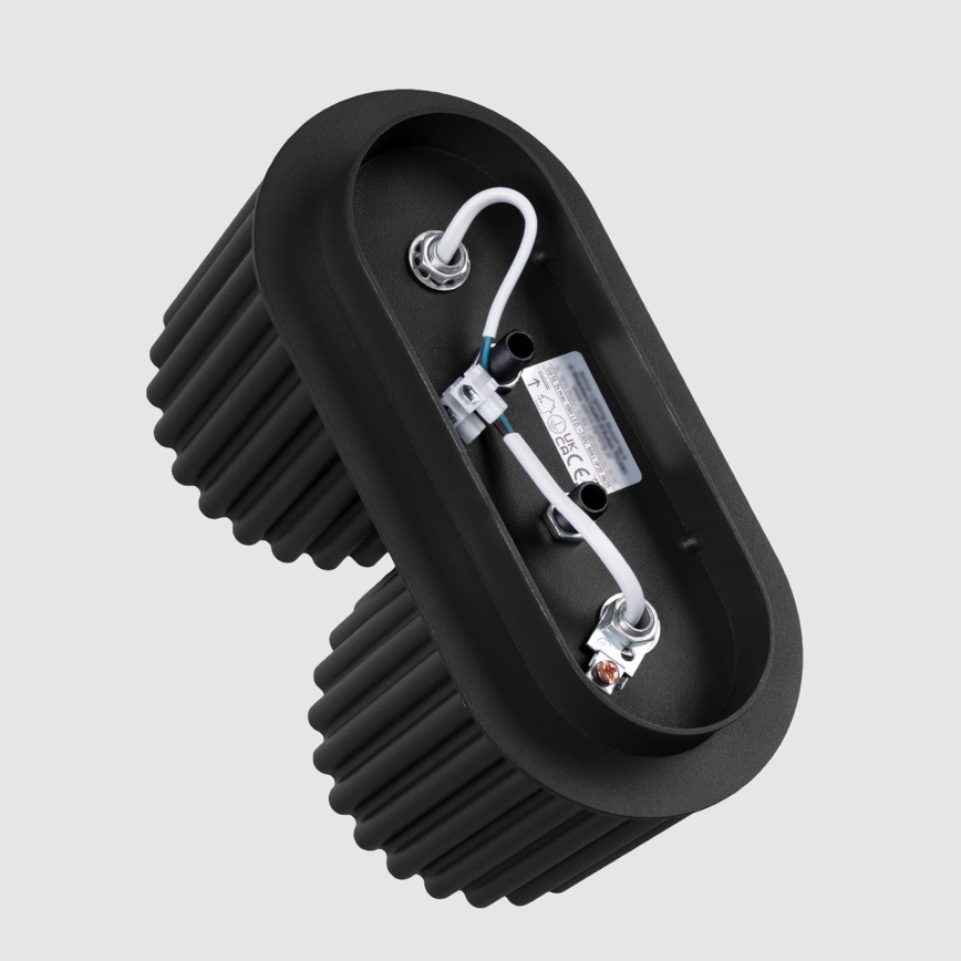 AURA suunatav laevalgusti 2xGU10/10W/230V must