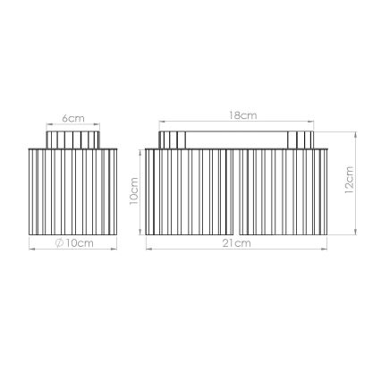 AURA suunatav laevalgusti 2xGU10/10W/230V must
