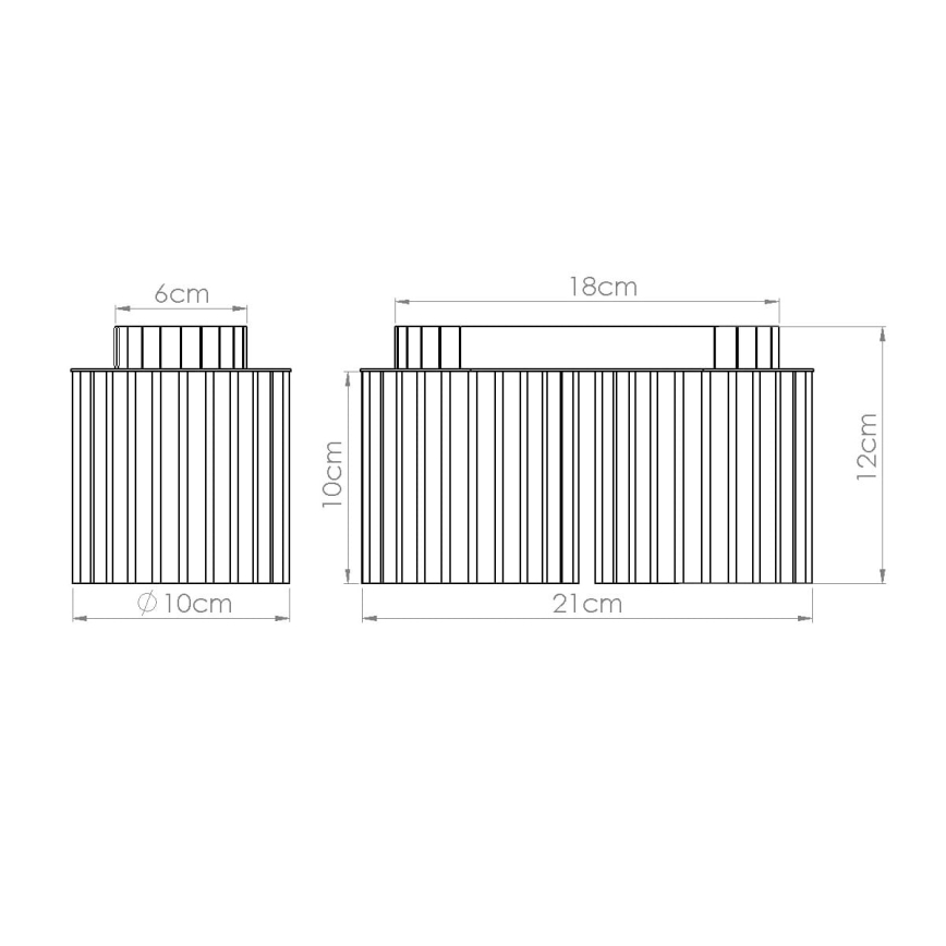 AURA suunatav laevalgusti 2xGU10/10W/230V must