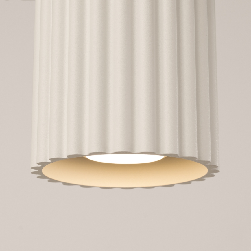 Sihtvalgusti AURA 1xGU10/10W/230V 10 cm kreemjas