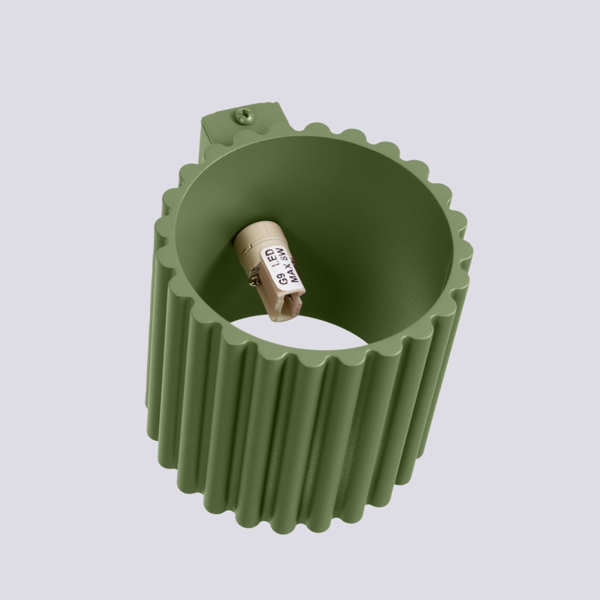 Seinavalgusti AURA 1xG9/10W/230V roheline