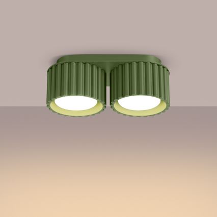 Suunavalgusti AURA 2xGX53/10W/230V roheline
