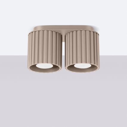Spottvalgusti AURA 2xGU10/10W/230V taupe