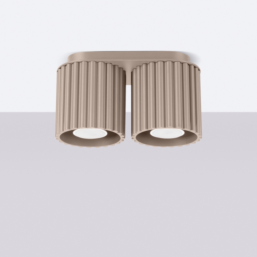 Spottvalgusti AURA 2xGU10/10W/230V taupe