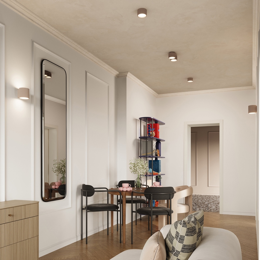 Spotvalgusti AURA 1xGX53/10W/230V, läbimõõt 10 cm, taupe