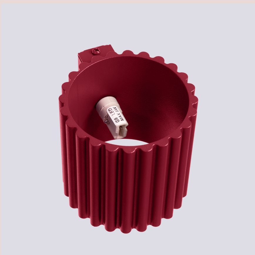 Seinavalgusti AURA 1xG9/10W/230V punane