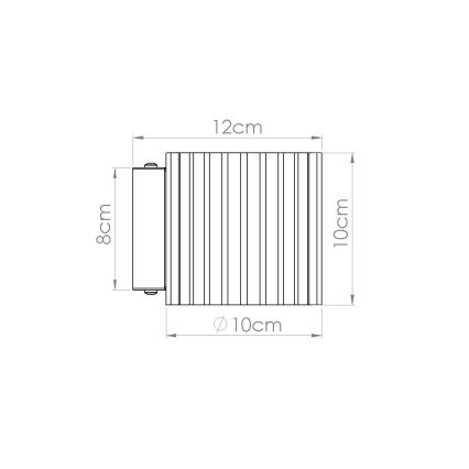 Seinavalgusti AURA 1xG9/10W/230V punane