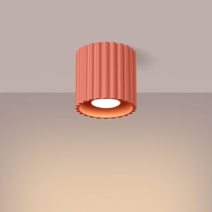 Spotvalgusti AURA 1xGU10/10W/230V läbimõõt 10 cm roosa