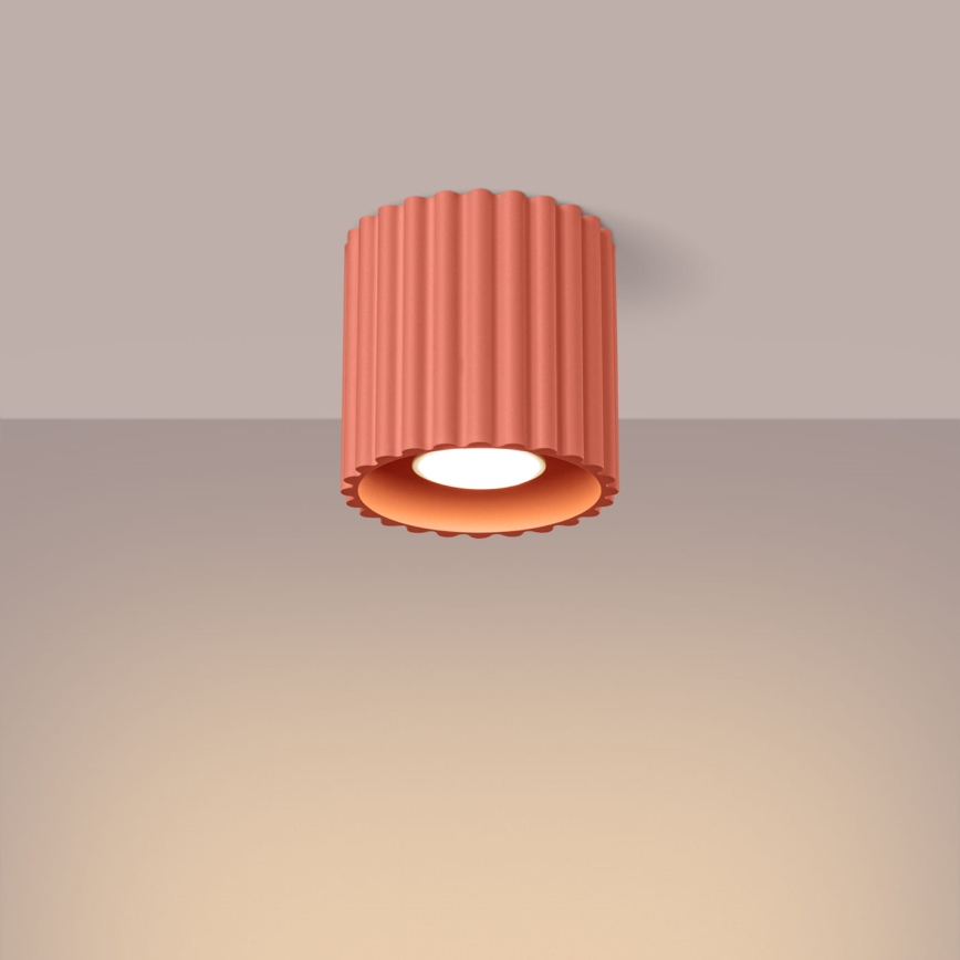 Spotvalgusti AURA 1xGU10/10W/230V läbimõõt 10 cm roosa