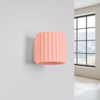 Seinavalgusti AURA 1xG9/10W/230V roosa