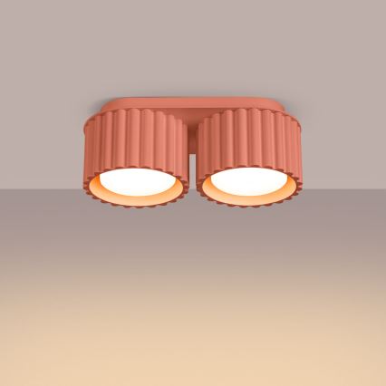 Punktvalgusti AURA 2xGX53/10W/230V roosa